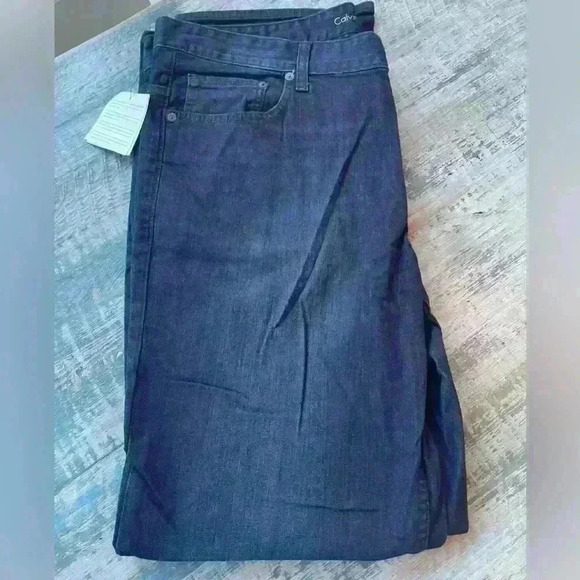 NWT Mens Calvin Klein Dark Wash Straight Jean 38x32 - Picture 5 of 10